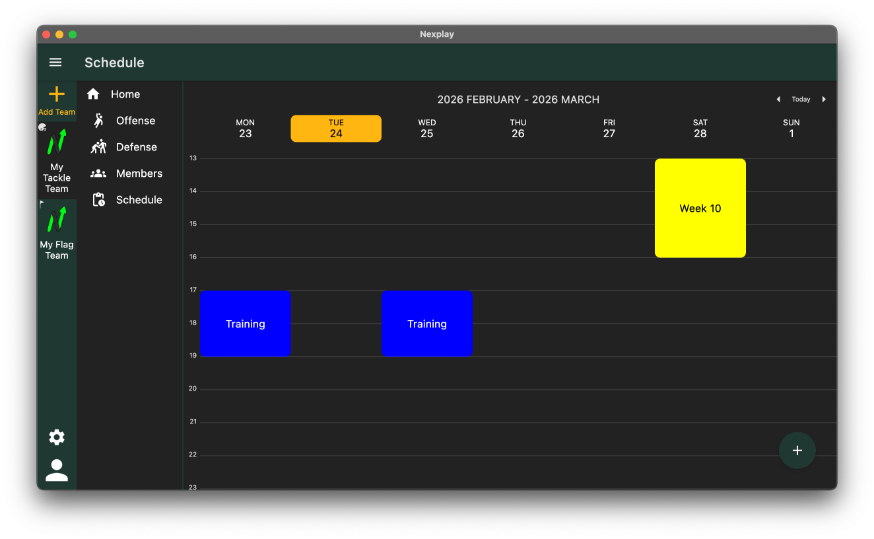 Schedule preview